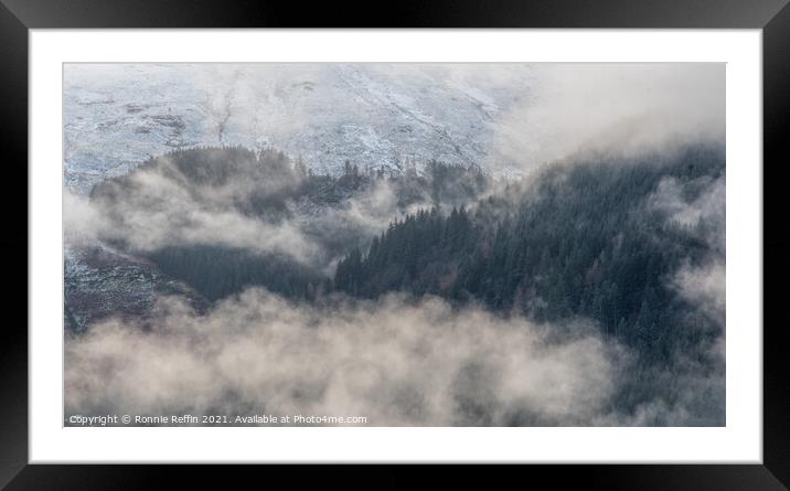 Winter Hills Framed Mounted Print by Ronnie Reffin