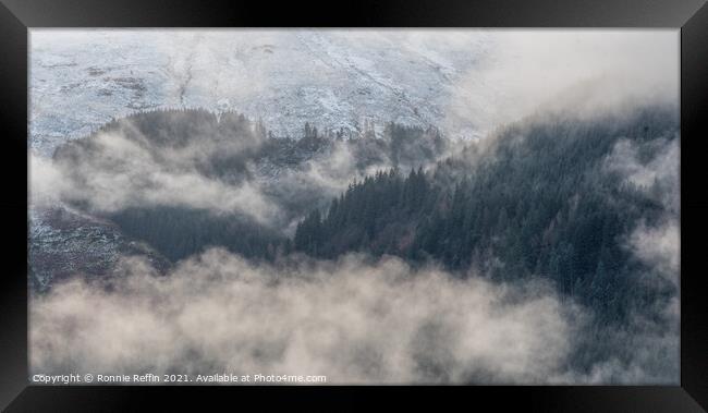 Winter Hills Framed Print by Ronnie Reffin