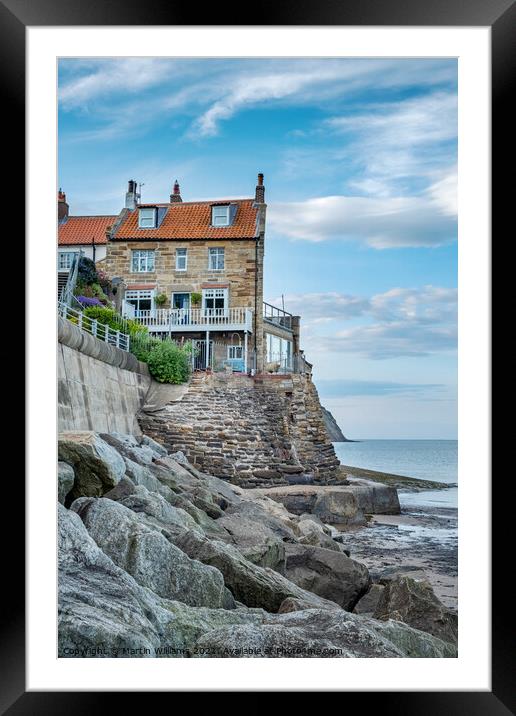 Robin Hoods Bay Framed Mounted Print by Martin Williams