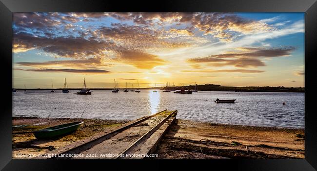 Alvor Sunset Framed Print by Wight Landscapes