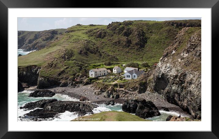 Kynance Cove from the South West Coast Footpath, C Framed Mounted Print by Brian Pierce