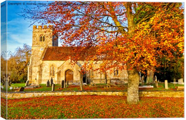 Codford St Mary Church, Wiltshire, UK Canvas Print by Andrew Harker