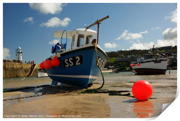 SS2 in St Ives Harbour  Print by Brian Pierce