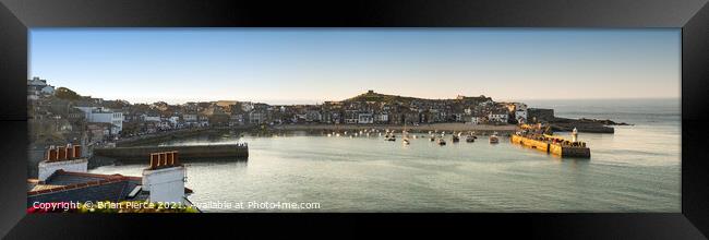 St Ives, Panorama Framed Print by Brian Pierce