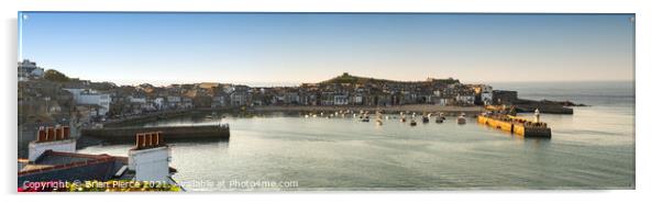 St Ives, Panorama Acrylic by Brian Pierce