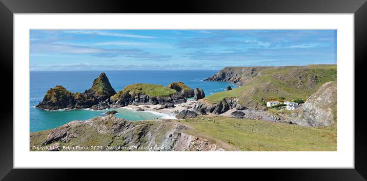 Kynance Cove, Lizard, Cornwall  Framed Mounted Print by Brian Pierce