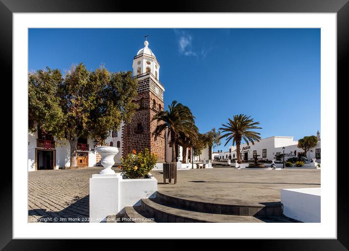 Teguise, Lanzarote Framed Mounted Print by Jim Monk