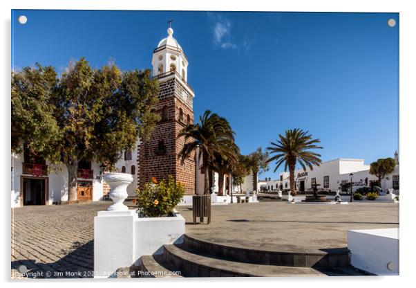 Teguise, Lanzarote Acrylic by Jim Monk