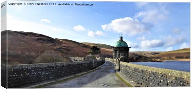 Craig Goch Dam Bridge Canvas Print by Mark Chesters