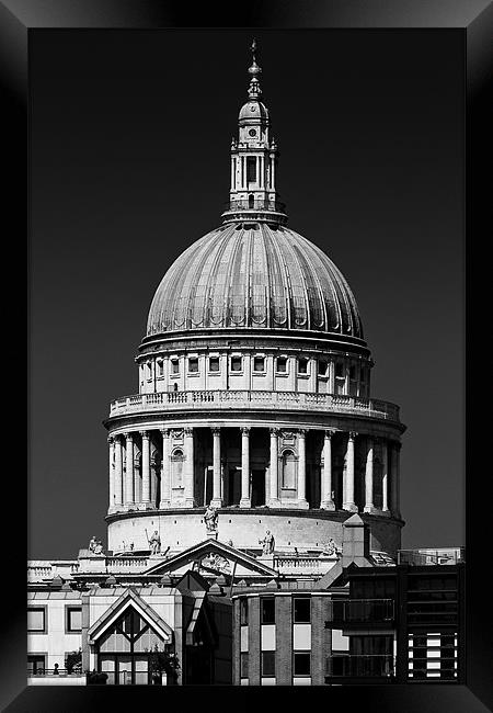 St Pauls in Black & White Framed Print by Garry Neesam