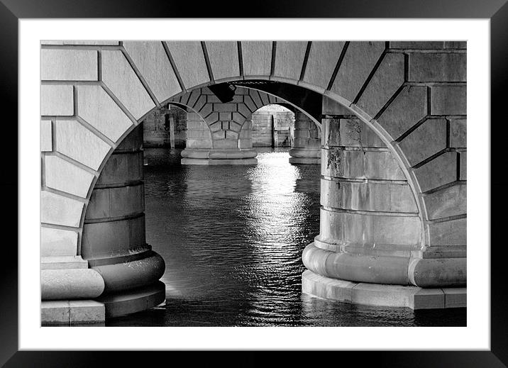 Arches of a Glasgow Bridge Framed Mounted Print by Tim O'Brien