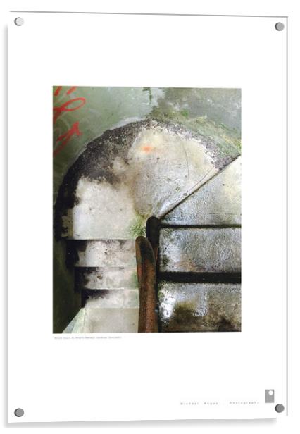 Return Stair: St Peter’s Seminary (Cardross) Acrylic by Michael Angus