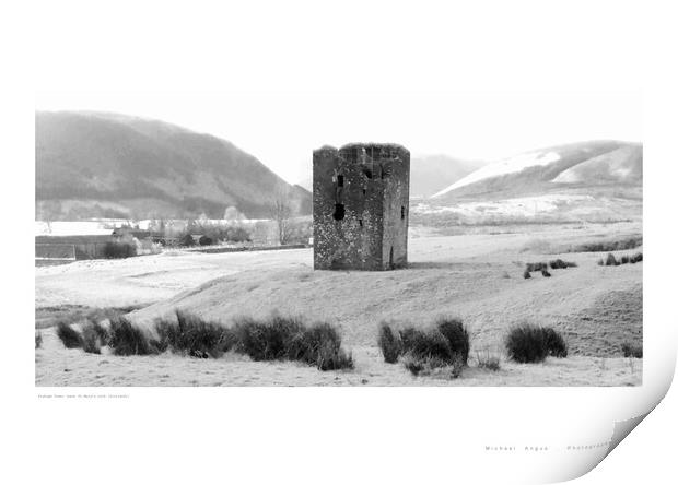 Dryhope Tower (St Marys Loch [Scotland]) Print by Michael Angus