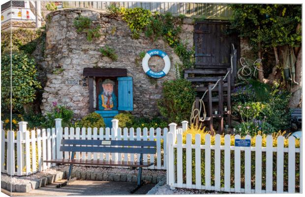 Grenville Cottage Brixham Canvas Print by Wendy Williams CPAGB