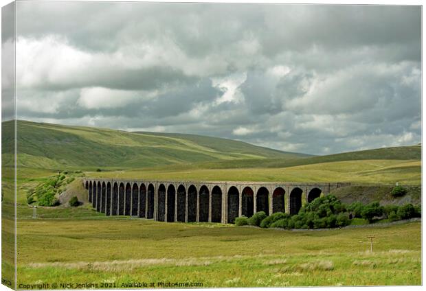 Ribblehead Viaduct Ribblesdale Yorkshire Dales Canvas Print by Nick Jenkins