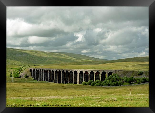 Ribblehead Viaduct Ribblesdale Yorkshire Dales Framed Print by Nick Jenkins