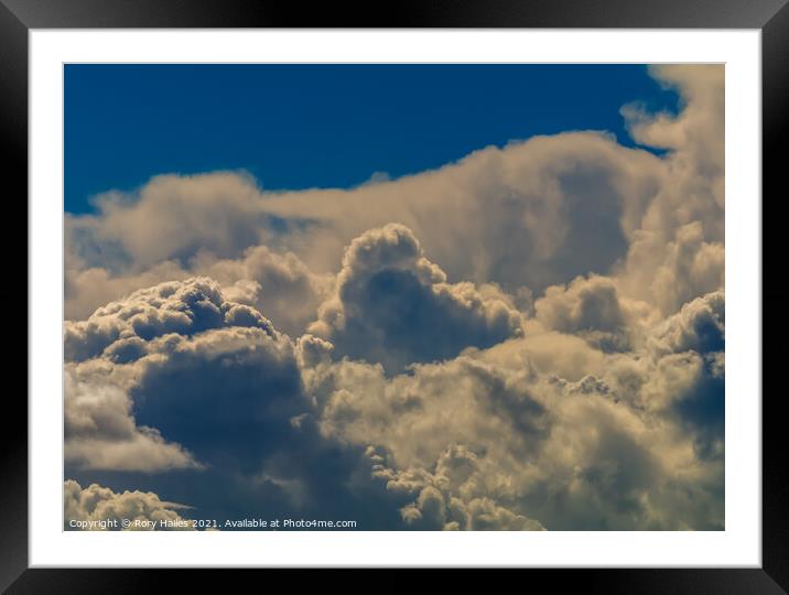 Sky cloud Framed Mounted Print by Rory Hailes