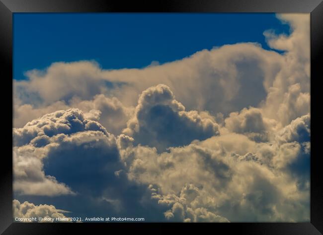 Sky cloud Framed Print by Rory Hailes