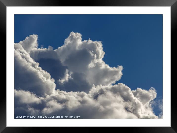 Shape in the cloud Framed Mounted Print by Rory Hailes
