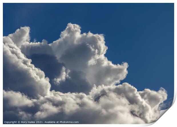 Shape in the cloud Print by Rory Hailes