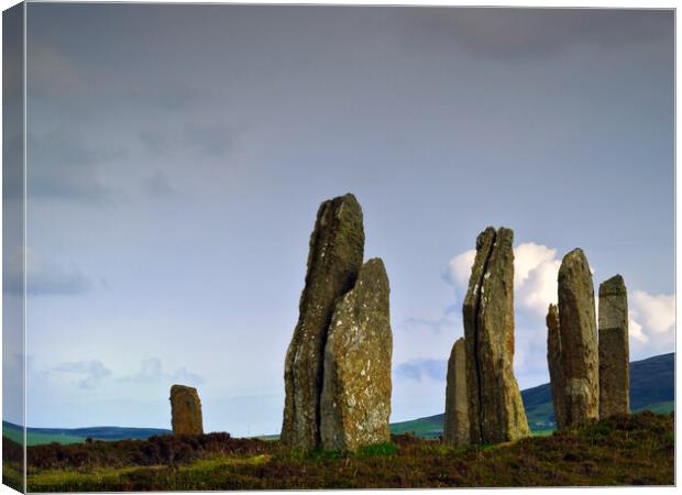 At The Ring of Brodgar Canvas Print by Steven Watson