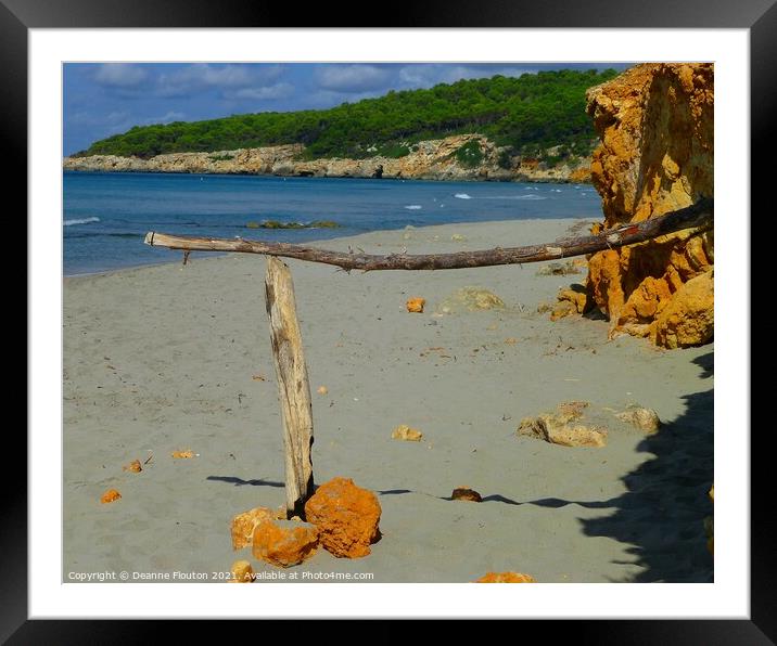 Serene Solitude at Binigaus Beach Framed Mounted Print by Deanne Flouton