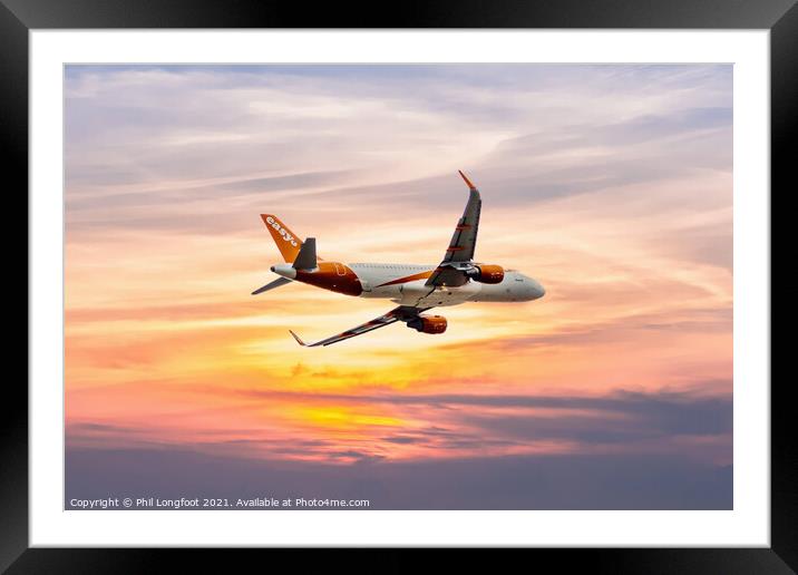 Flying into the sunset  Framed Mounted Print by Phil Longfoot