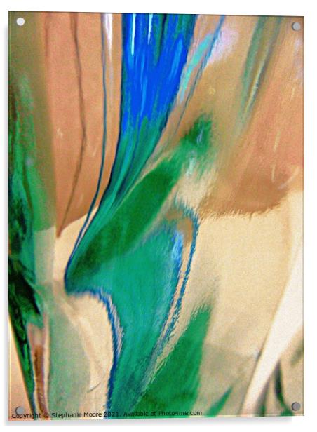Abstract 12256 Acrylic by Stephanie Moore