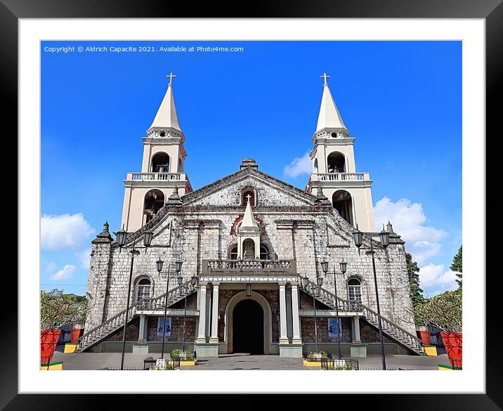 Jaro Plaza Catholic Church iloilo city Framed Mounted Print by Aldrich Capacite