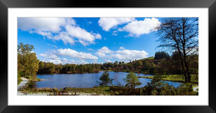 Tarn Hows Lake District Framed Mounted Print by Cliff Kinch