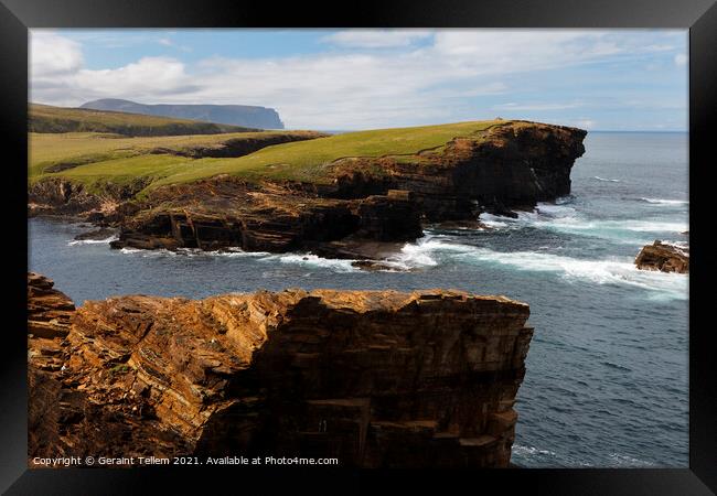 Yesnaby, West Mainland, Orkney Islands, UK Framed Print by Geraint Tellem ARPS