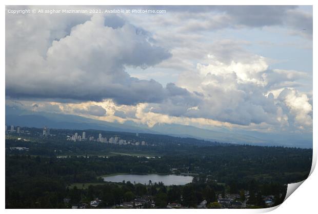 Cloud over Burnamy,Vancouver, Canada, Print by Ali asghar Mazinanian