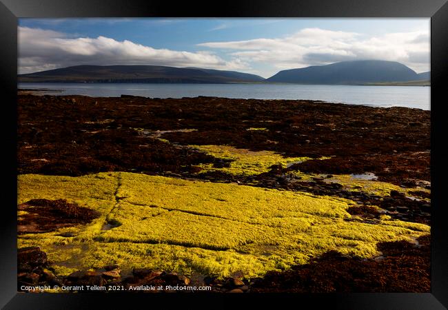 The coast of Hoy from Petertown, near Stromness, Mainland, Orkney, UK Framed Print by Geraint Tellem ARPS