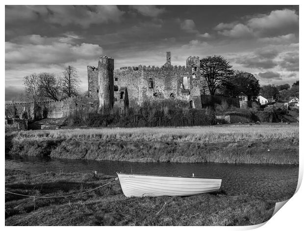Laugharne Castle. Carmarthenshire, Wales. Print by Colin Allen