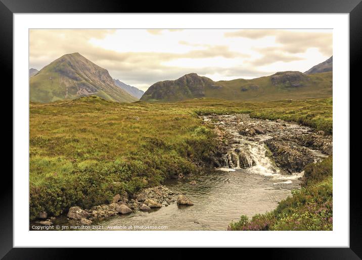 Cullin mountains, Isle of Skye. Framed Mounted Print by jim Hamilton