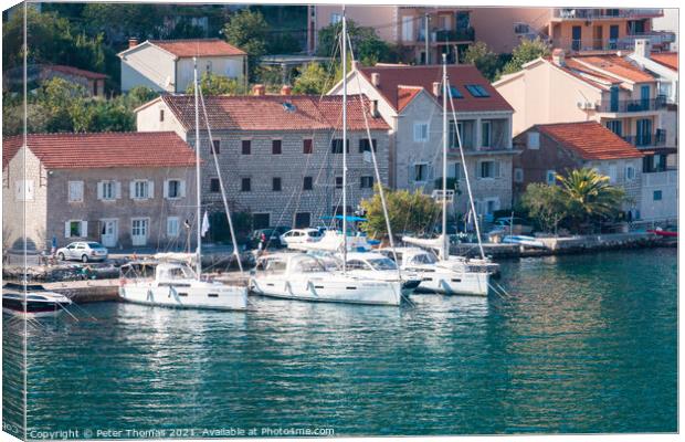 Hidden Gem of the Adriatic Canvas Print by Peter Thomas