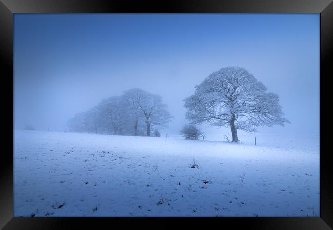 A Blue Hour Winter Scene Framed Print by Phil Durkin DPAGB BPE4
