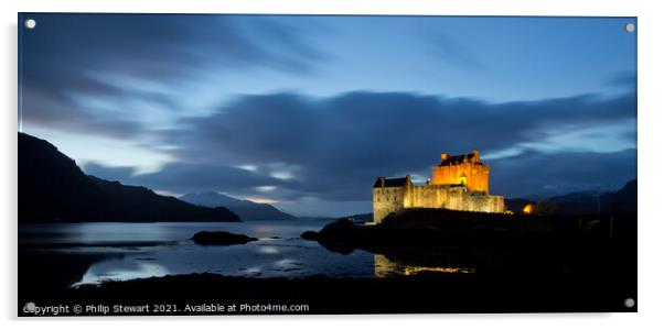 Eilean Donan Castle Acrylic by Philip Stewart