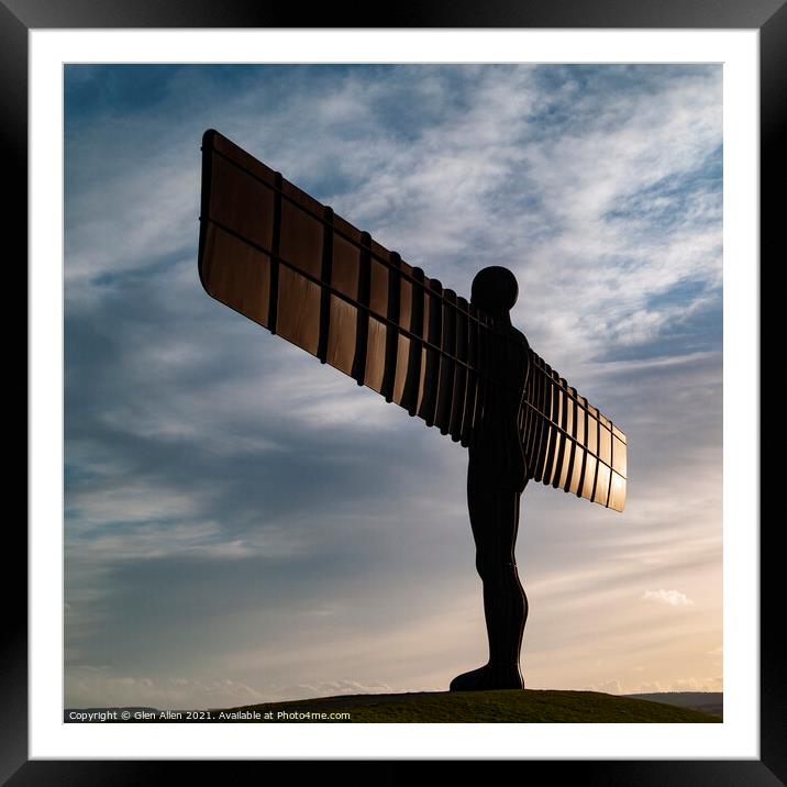 Angel of the North Framed Mounted Print by Glen Allen