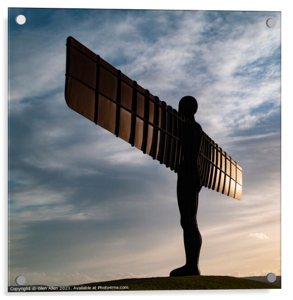 Angel of the North Acrylic by Glen Allen
