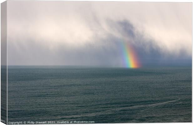 Skye Sea Rainbow Canvas Print by Philip Stewart