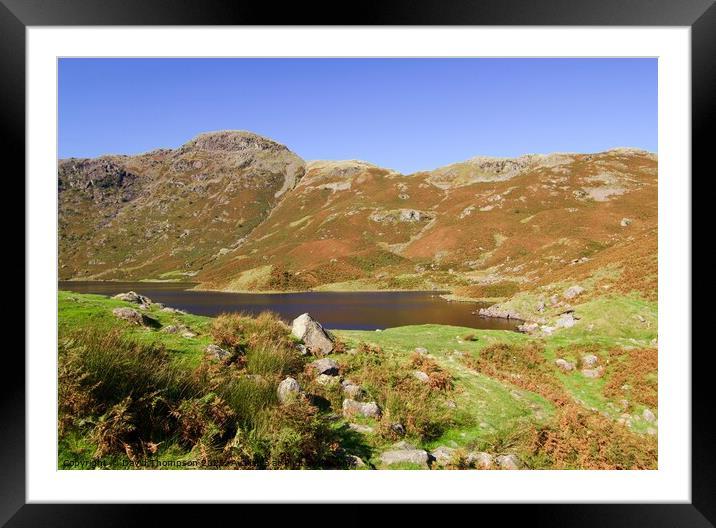 Easdale Tarn Lake District Framed Mounted Print by David Thompson