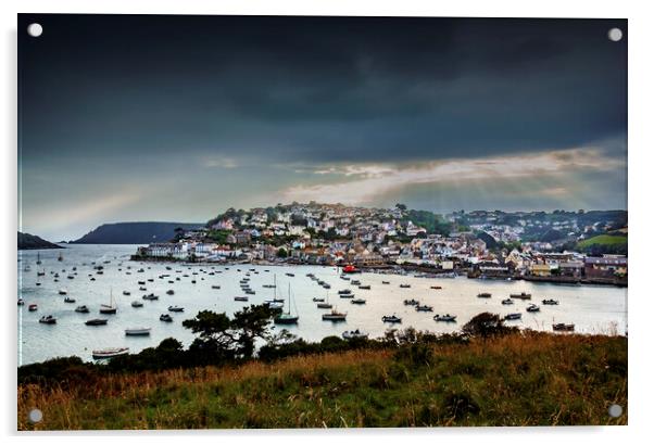 Salcombe and Kingsbridge Estuary Acrylic by Maggie McCall