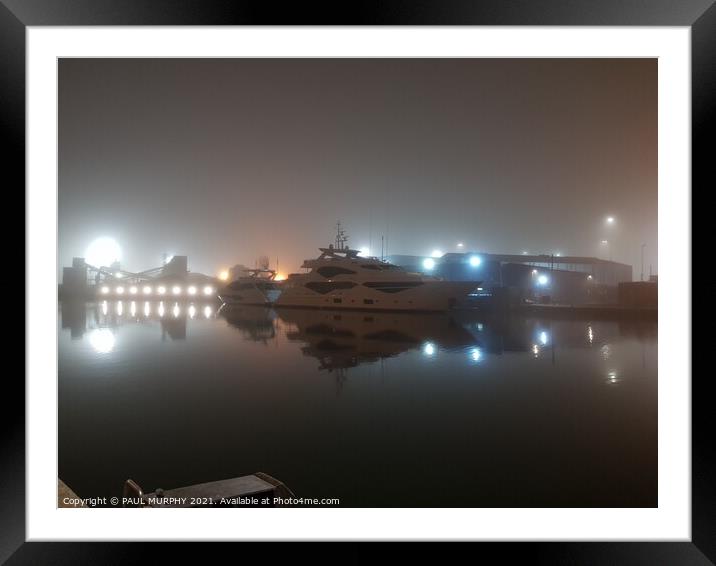 Harbour lights Framed Mounted Print by PAUL MURPHY