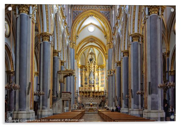 Chiesa di San Domenico Maggiore - Napoli Acrylic by Laszlo Konya