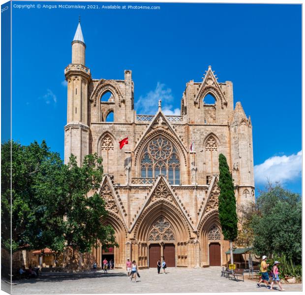 St Nicholas Cathedral Famagusta, Northern Cyprus Canvas Print by Angus McComiskey