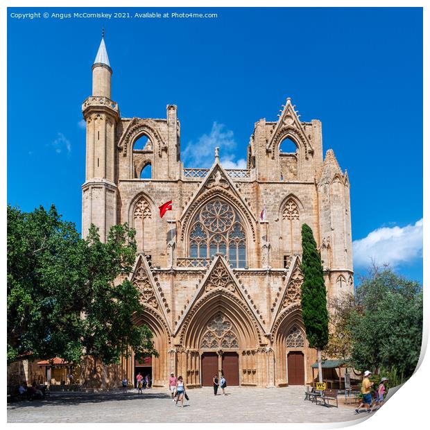 St Nicholas Cathedral Famagusta, Northern Cyprus Print by Angus McComiskey
