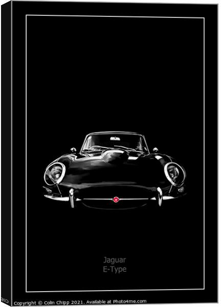 Jaguar E-Type Canvas Print by Colin Chipp
