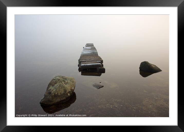 Pier to Nowhere Framed Mounted Print by Philip Stewart