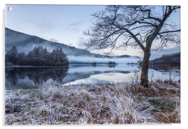 Loch Chon, Trossachs Acrylic by Philip Stewart